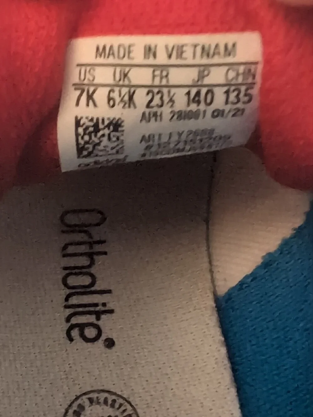 adidas White Kids Sneakers with Pink & Blue Accents